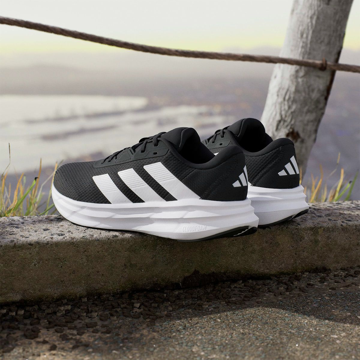 アディダス adidas　メンズ カジュアル ランニングシューズ GLX 7 ランニングシューズ コアブラック/フットウェアホワイト/コアブラック JR9585  詳細12