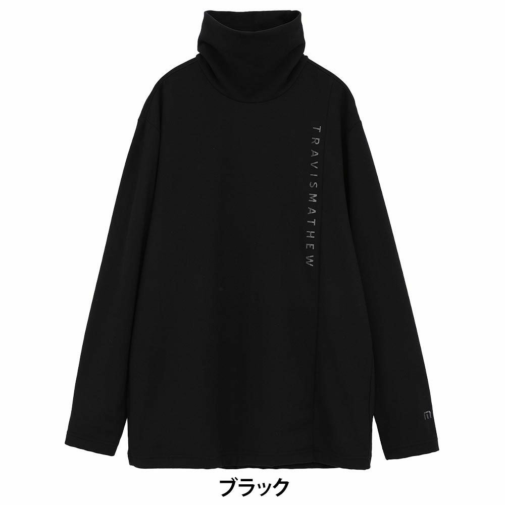 トラヴィスマシュー Travis Mathew メンズ ロゴプリント 長袖 タートルネック シャツ 7AM047 2025年モデル
