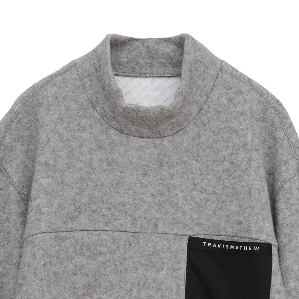 新品　トラヴィスマシュー　モックネック　グレー トラヴィスマシュー（Travis Mathew）（メンズ）ゴルフウェア 吸水