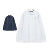 トラヴィスマシュー Travis Mathew　メンズ モノグラムプリント 長袖 ポロシャツ 7AM018　2025年モデル