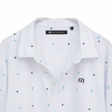 トラヴィスマシュー Travis Mathew　メンズ モノグラムプリント 長袖 ポロシャツ 7AM018　2025年モデル 詳細1 詳細5