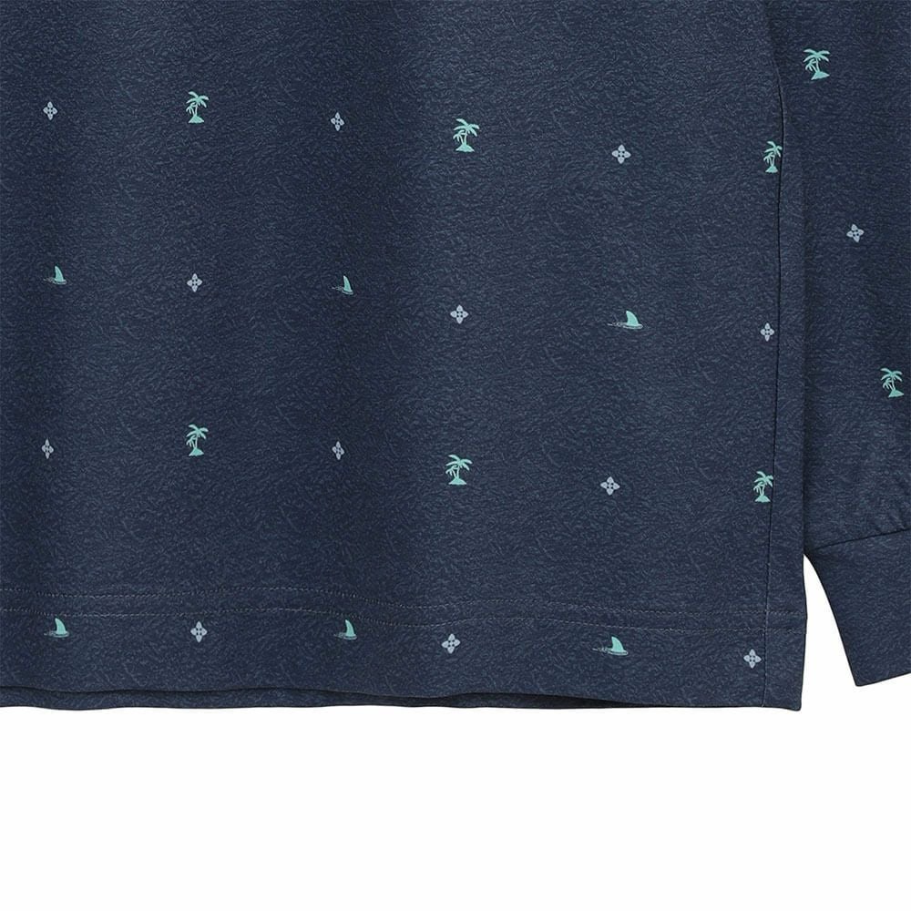 トラヴィスマシュー Travis Mathew　メンズ モノグラムプリント 長袖 ポロシャツ 7AM018　2025年モデル 詳細1 詳細16