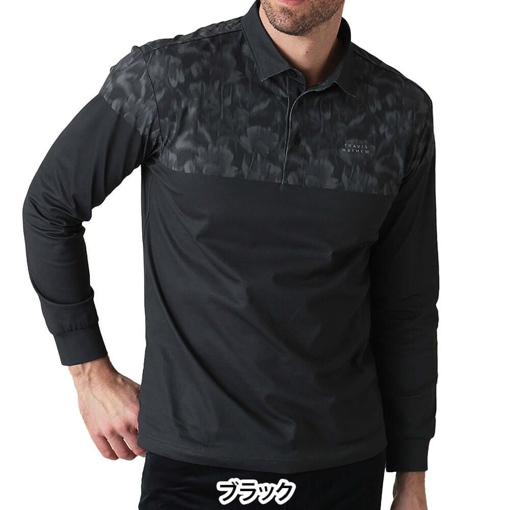 トラヴィスマシュー Travis Mathew メンズ バイカラー 長袖 ポロシャツ 7AM032 2025年モデル
