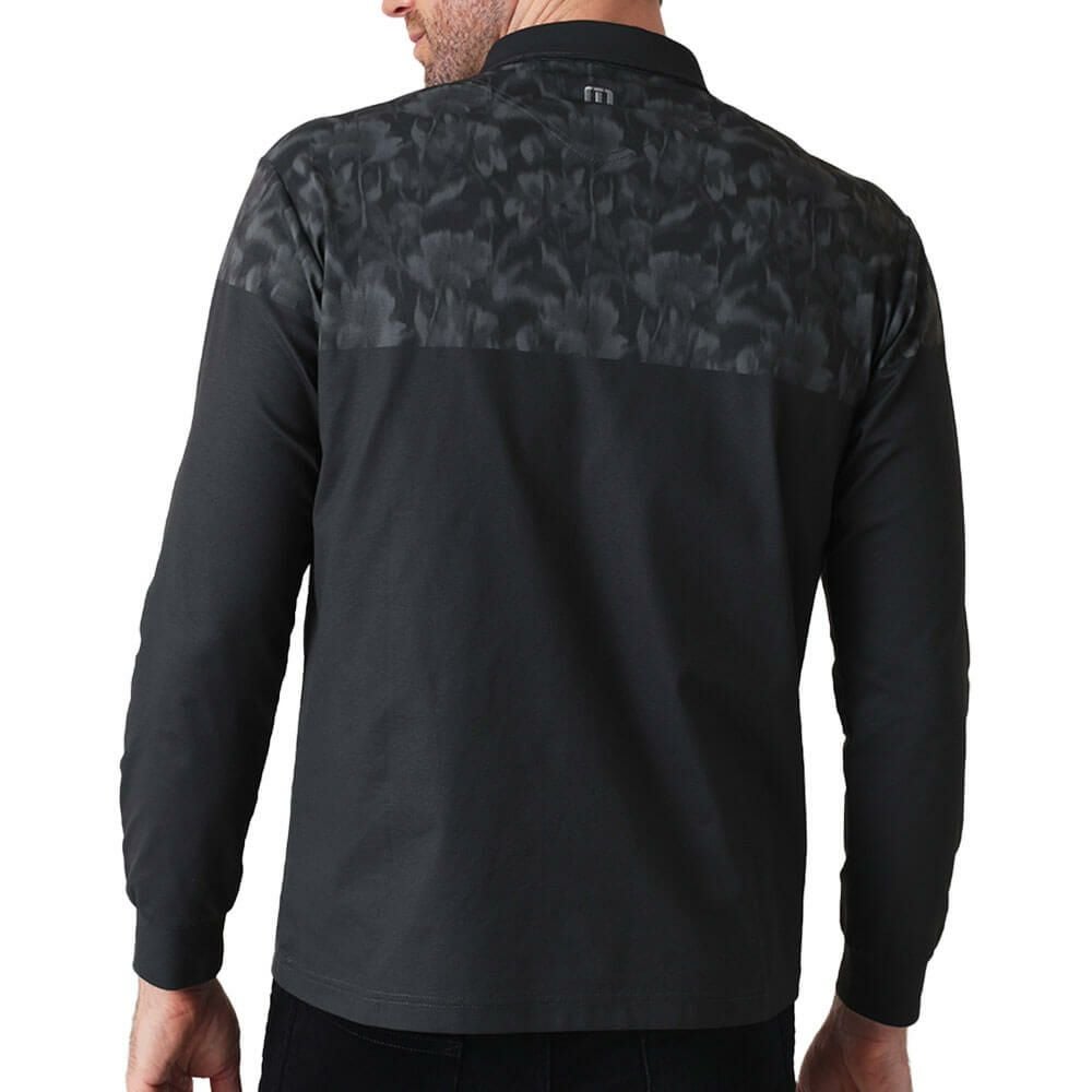 トラヴィスマシュー Travis Mathew　メンズ バイカラー 長袖 ポロシャツ 7AM032　2025年モデル 詳細1 詳細3