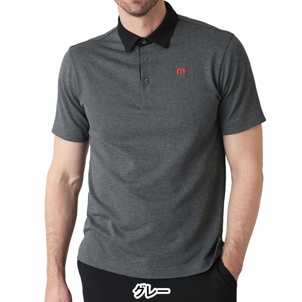 トラヴィスマシュー Travis Mathew メンズ ハウンドトゥース 涼感 半袖