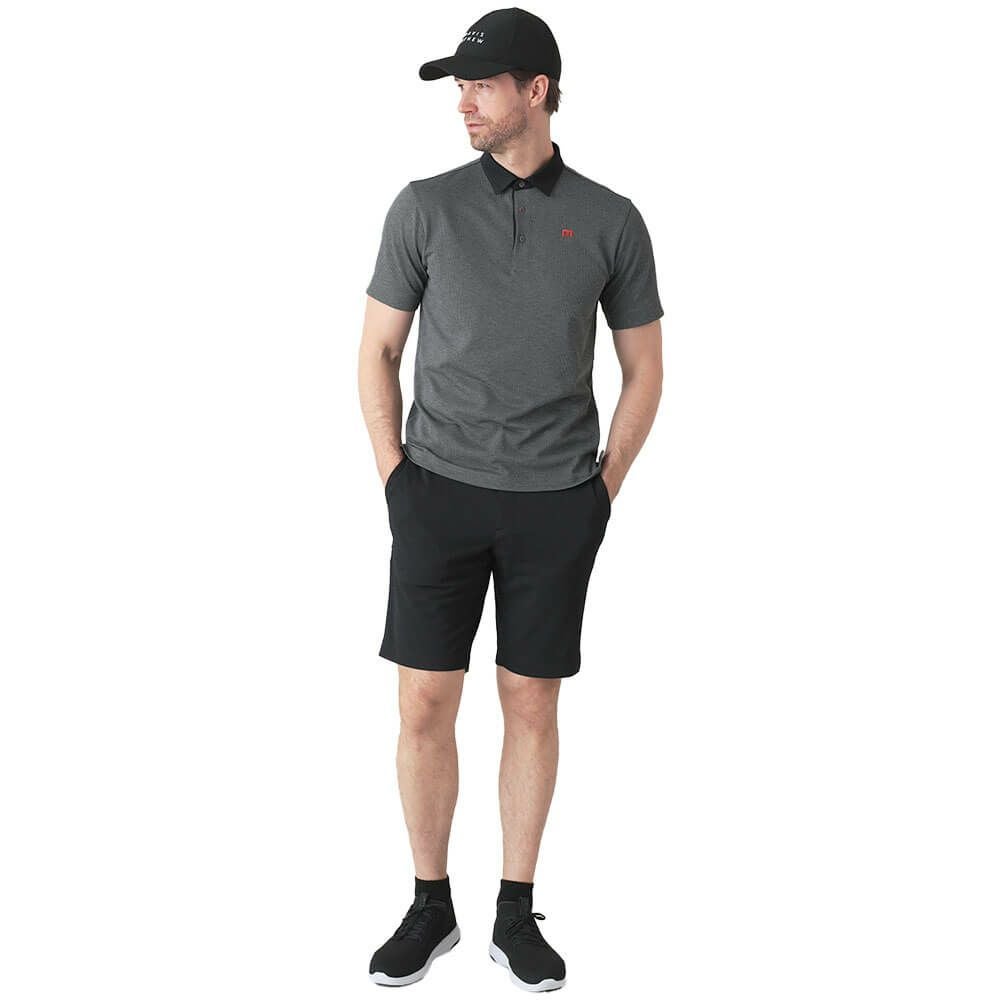 Travis Mathew ポロシャツとショートパンツセット トラヴィスマシュー Travis Mathew メンズ ハウンドトゥース 涼感