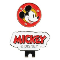 ディズニー　ゴルフ クリップマーカー XYMG4FM1 40 ミッキー（レッド）　2024年モデル