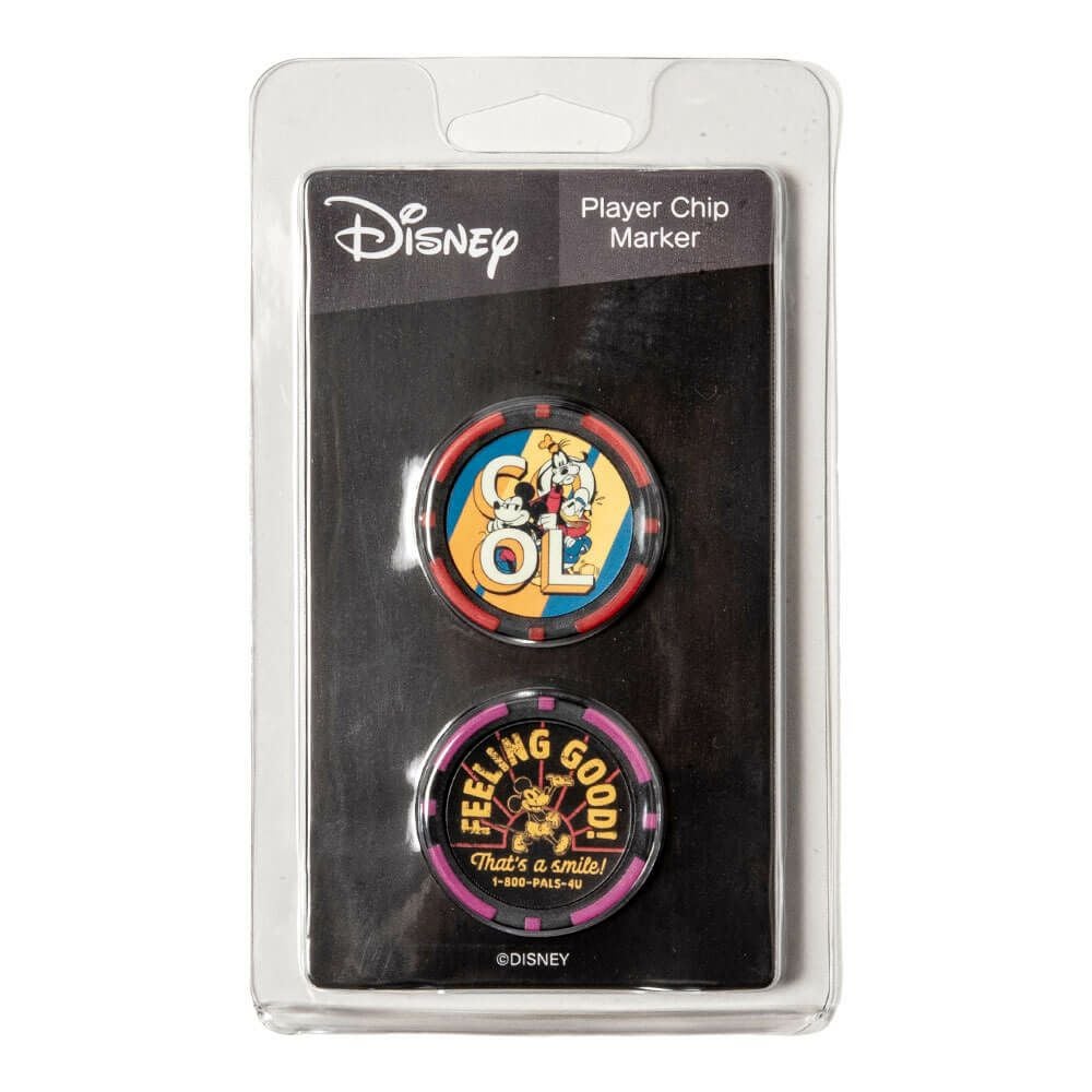 ディズニー　ゴルフ チップマーカー 2枚セット XYMG5FM1 9A レッド/パープル/ブラック レッド/パープル/ブラック