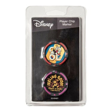 ディズニー　ゴルフ チップマーカー 2枚セット XYMG5FM1 9A レッド/パープル/ブラック レッド/パープル/ブラック