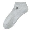 トラヴィスマシュー Travis Mathew　メンズ Mロゴ アンクル ソックス 7AM090 0GRY グレー　2025年モデル グレー