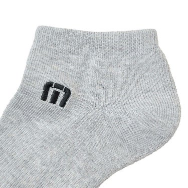 トラヴィスマシュー Travis Mathew　メンズ Mロゴ アンクル ソックス 7AM090 0GRY グレー　2025年モデル 詳細2