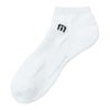 トラヴィスマシュー Travis Mathew　メンズ Mロゴ アンクル ソックス 7AM090 1WHT ホワイト　2025年モデル ホワイト
