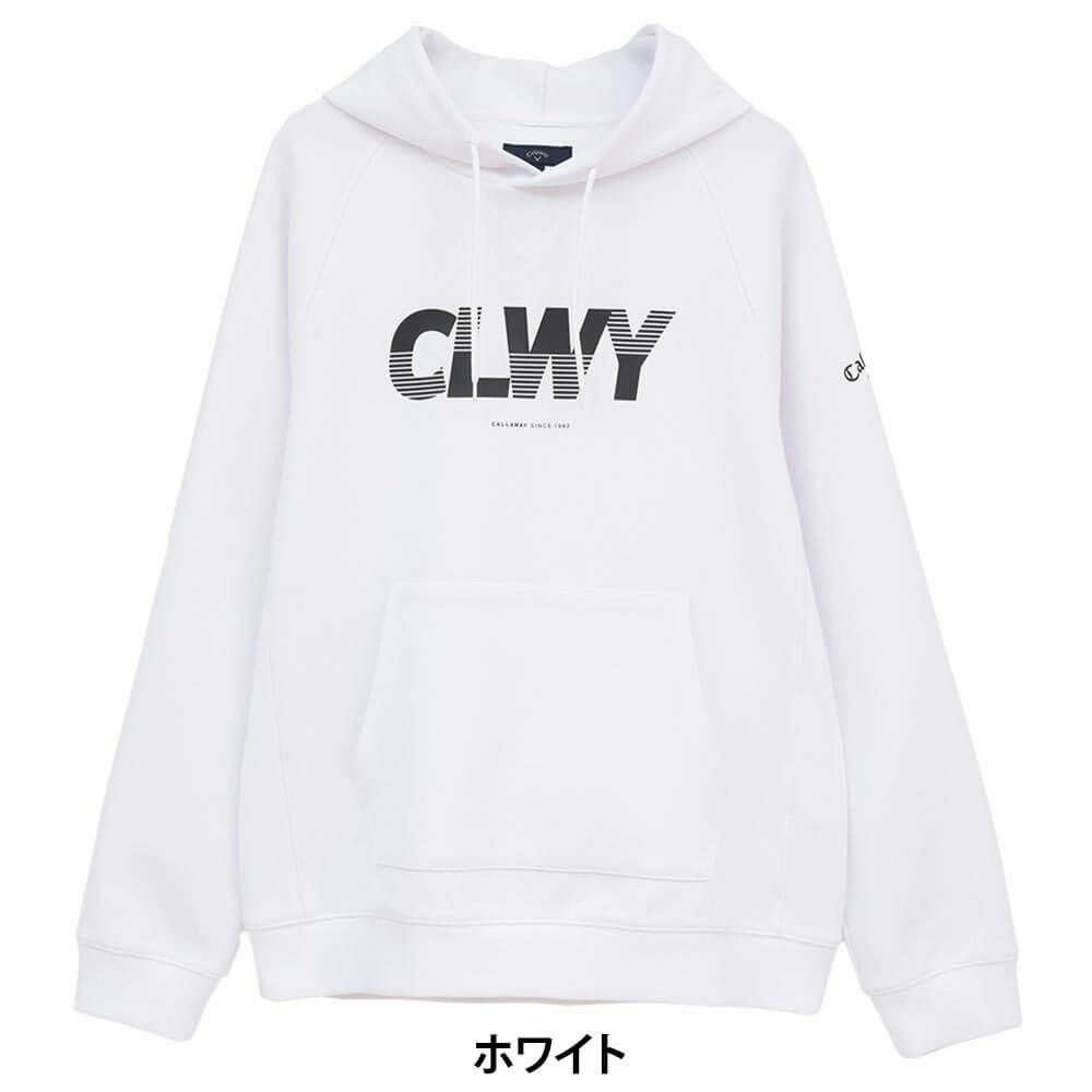 キャロウェイ Callaway　メンズ 長袖 プルオーバー スウェット パーカー C25217105　2025年モデル ホワイト