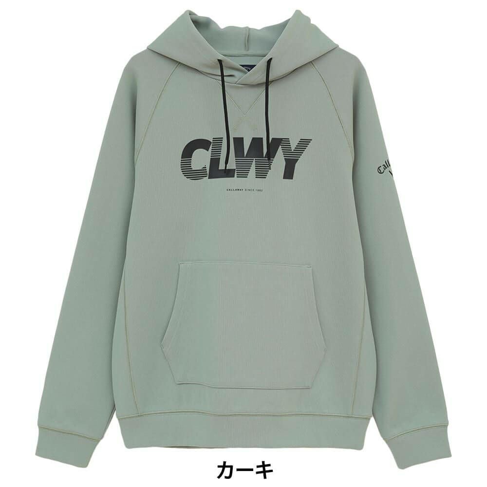 キャロウェイ Callaway　メンズ 長袖 プルオーバー スウェット パーカー C25217105　2025年モデル カーキ