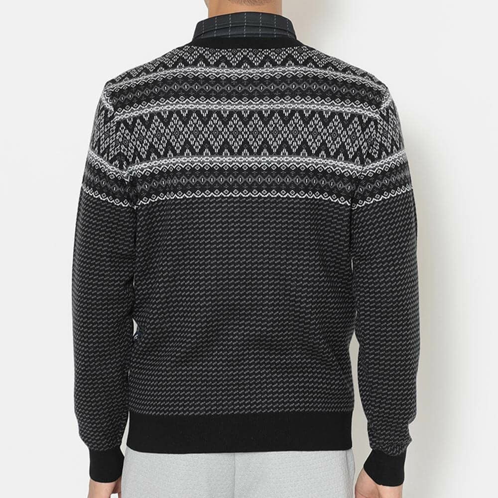 キャロウェイ Callaway メンズ ノルディック柄 長袖 クルーネック