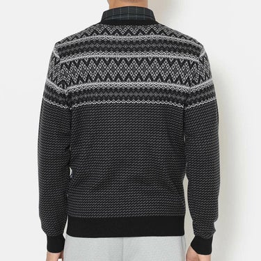 キャロウェイ Callaway　メンズ ノルディック柄 長袖 クルーネック ニット セーター C25218103　2025年モデル 詳細2