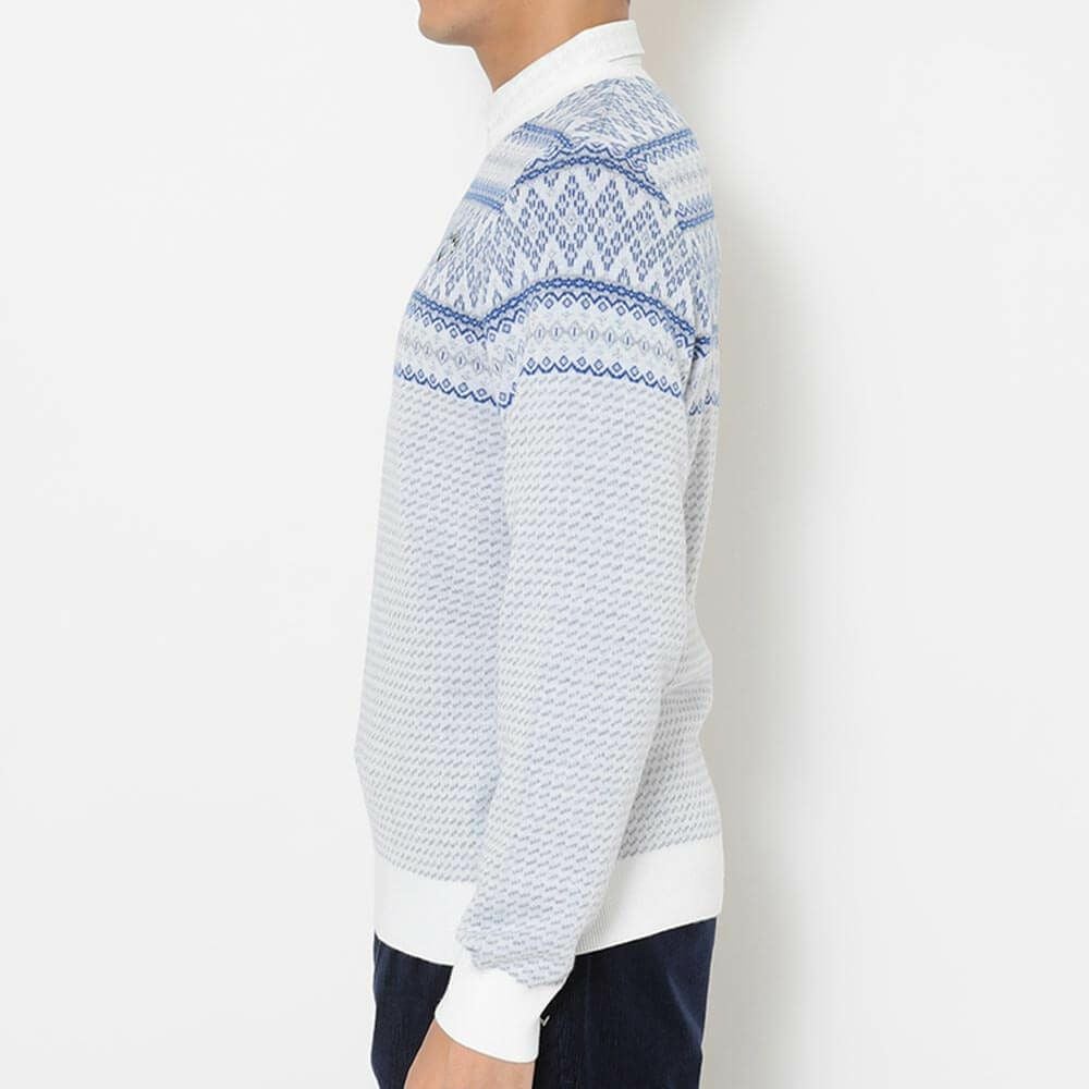 キャロウェイ Callaway メンズ ノルディック柄 長袖 クルーネック