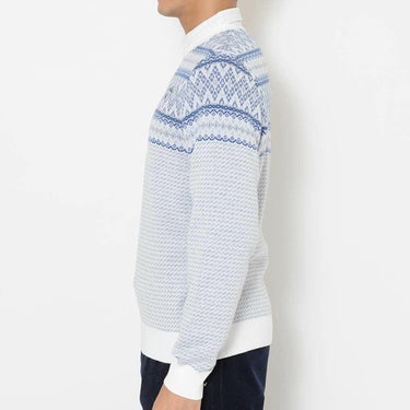 キャロウェイ Callaway　メンズ ノルディック柄 長袖 クルーネック ニット セーター C25218103　2025年モデル 詳細5