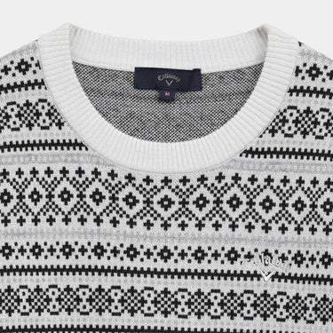 キャロウェイ Callaway　レディース ノルディック柄 長袖 クルーネック セーター C25218200　2025年モデル 詳細5