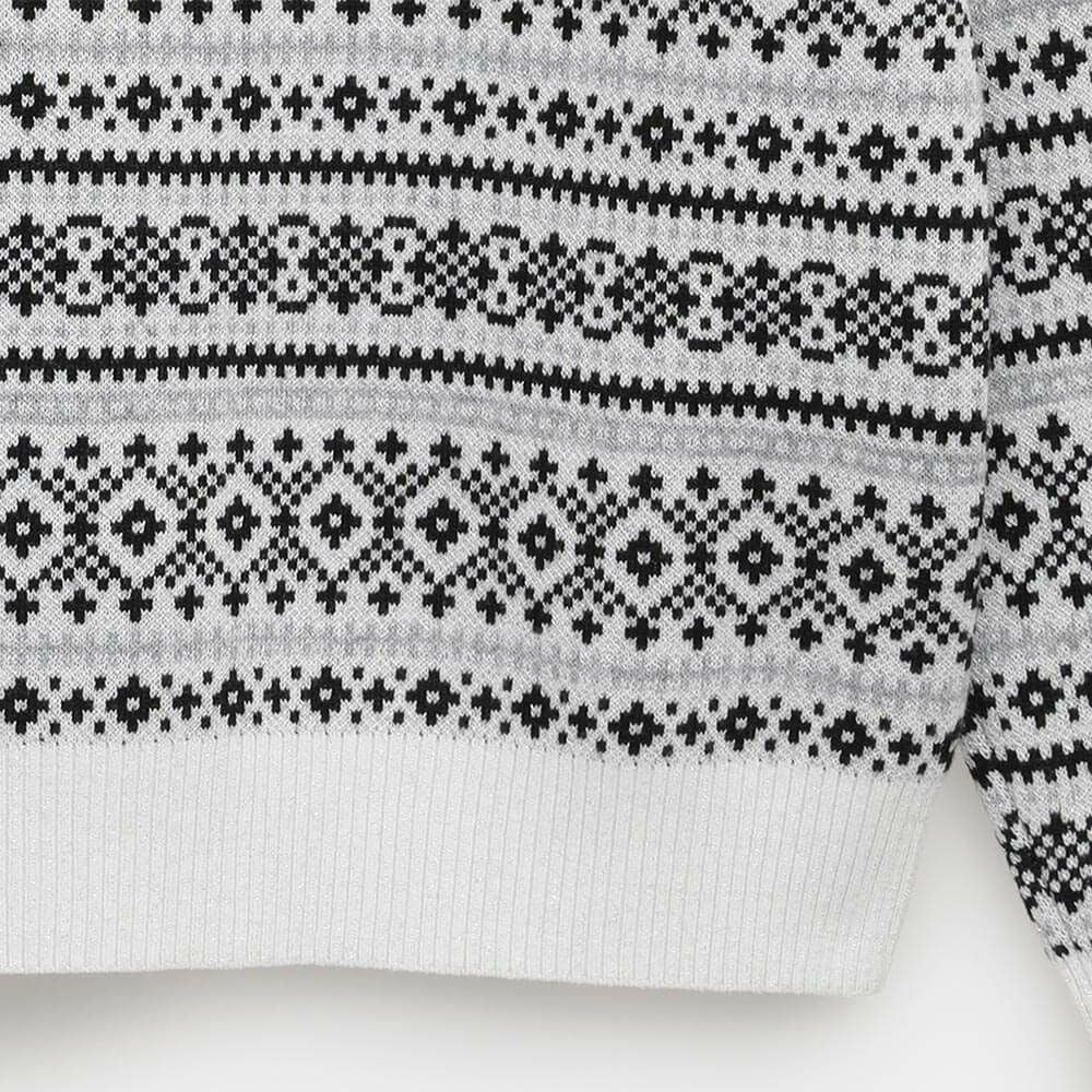 キャロウェイ Callaway　レディース ノルディック柄 長袖 クルーネック セーター C25218200　2025年モデル 詳細6