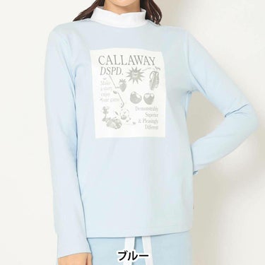 キャロウェイ Callaway　レディース フロントプリント 長袖 モックネック シャツ C25233203　2025年モデル 詳細8