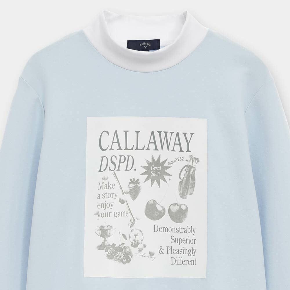 キャロウェイ Callaway　レディース フロントプリント 長袖 モックネック シャツ C25233203　2025年モデル 詳細10