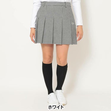 キャロウェイ Callaway　レディース 8WAYストレッチ 千鳥柄 プリーツ スカート C25228207　2025年モデル 詳細8