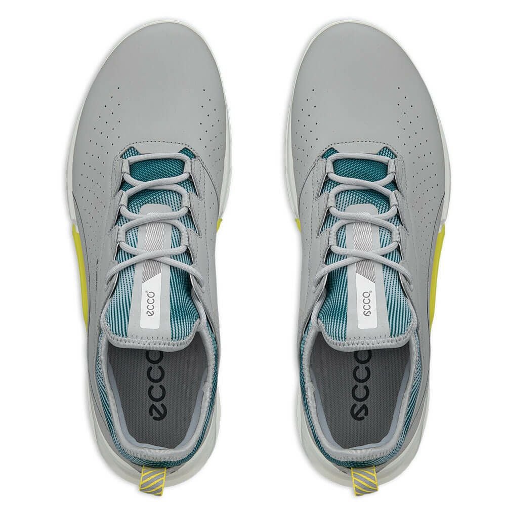 344番 ECCOゴルフシューズbiom グレー37 23.5cmソフトスパイク ecco エコー BIOM C4 バイオム C4 レース メンズ スパイクレス ゴルフ