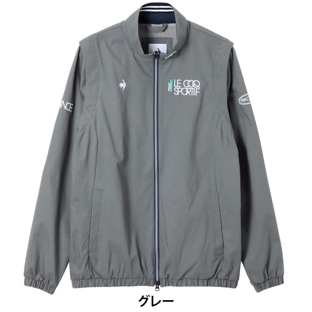 ルコック Le coq sportif　メンズ 2WAY ブルゾン LG5FWB00M　2025年モデル グレー