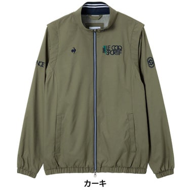 ルコック Le coq sportif　メンズ 2WAY ブルゾン LG5FWB00M　2025年モデル カーキ