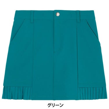 ルコック Le coq sportif　レディース 裾プリーツ スカート LG5FSK00L　2025年モデル グリーン