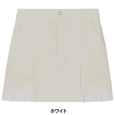 ルコック Le coq sportif　レディース 裾プリーツ スカート LG5FSK00L　2025年モデル ホワイト
