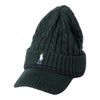 RLX GOLF Polo　メンズ ケーブルニット つば付き キャップ RMF2501 GR グリーン グリーン