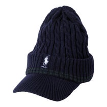 RLX GOLF Polo　メンズ ケーブルニット つば付き キャップ RMF2501 NV ネイビー