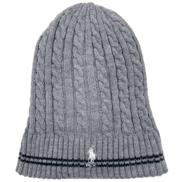 RLX GOLF Polo　メンズ ケーブルニット ビーニー RMF2502 GY グレー 詳細1