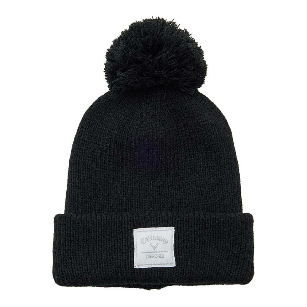 キャロウェイ Callaway　レディース 梵天付き ビーニー C25291215 1010 ブラック　2025年モデル ブラック