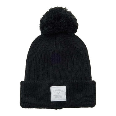 キャロウェイ Callaway　レディース 梵天付き ビーニー C25291215 1010 ブラック　2025年モデル ブラック