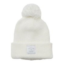 キャロウェイ Callaway　レディース 梵天付き ビーニー C25291215 1030 ホワイト　2025年モデル