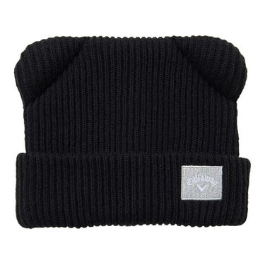 キャロウェイ Callaway　レディース クマ耳付き ビーニー C25291217 1010 ブラック　2025年モデル ブラック