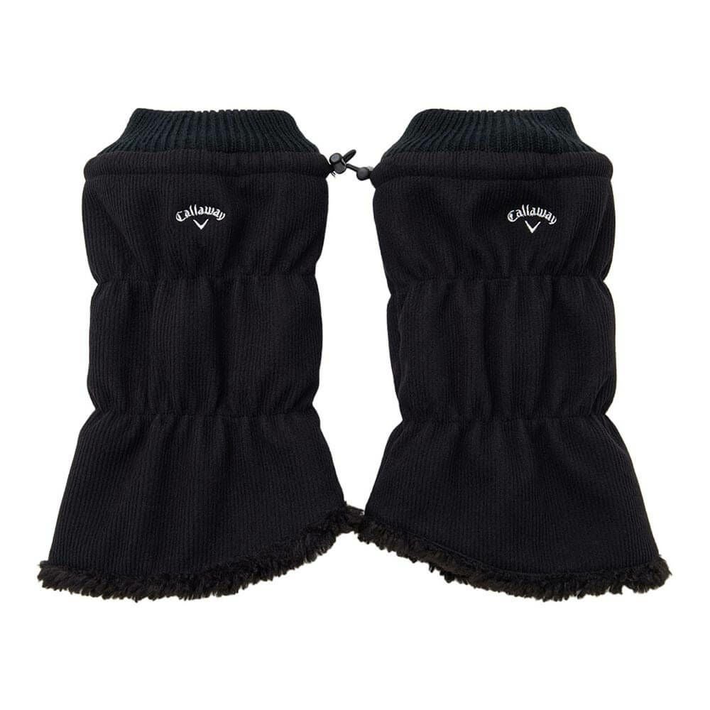 キャロウェイ Callaway　レディース リバーシブル ショート レッグウォーマー C25298207 1010 ブラック　2025年モデル ブラック