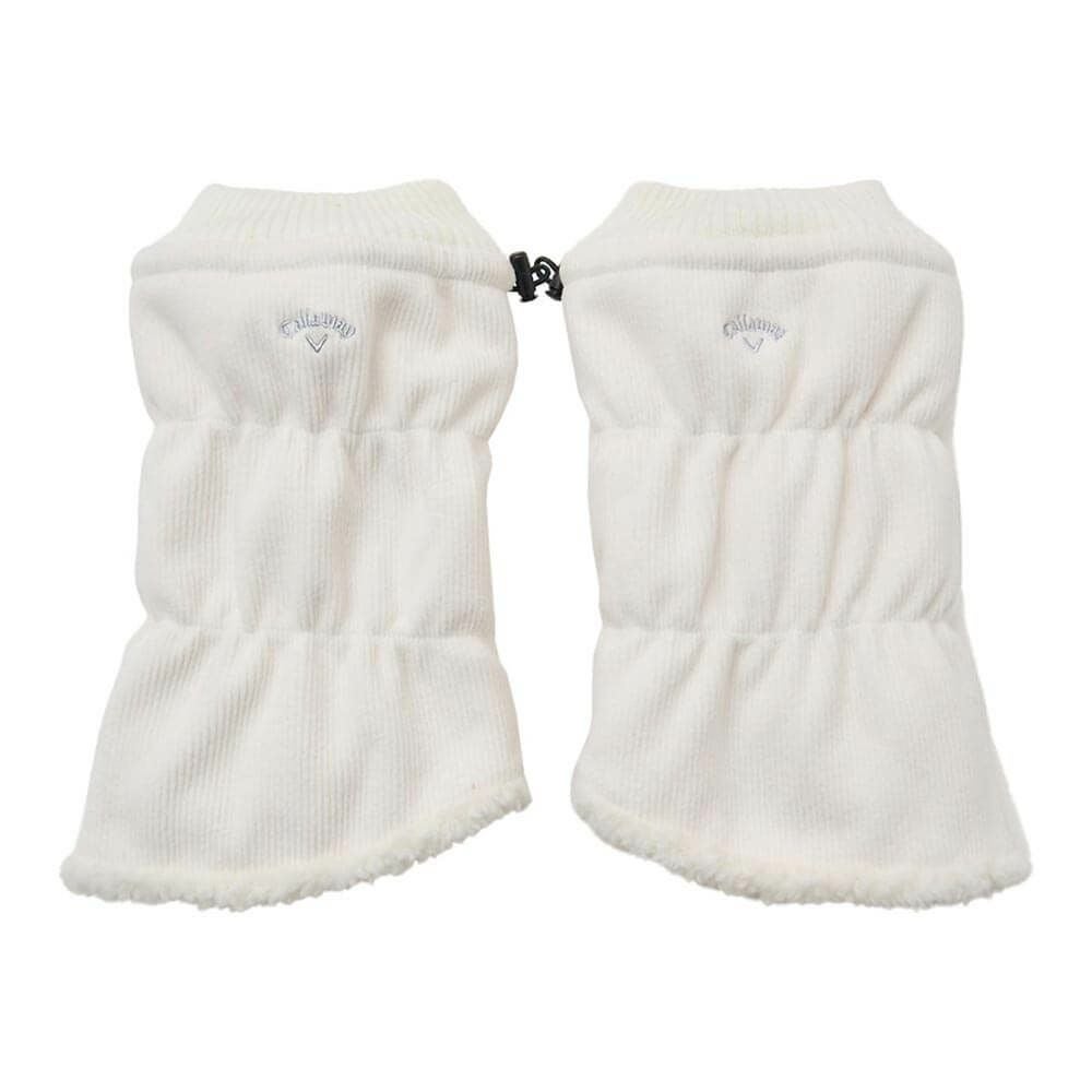 キャロウェイ Callaway　レディース リバーシブル ショート レッグウォーマー C25298207 1030 ホワイト　2025年モデル ホワイト