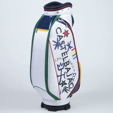 カステルバジャック　メンズ ロゴデザイン キャディバッグ CBC036 WH ホワイト　2025年モデル ホワイト 詳細2