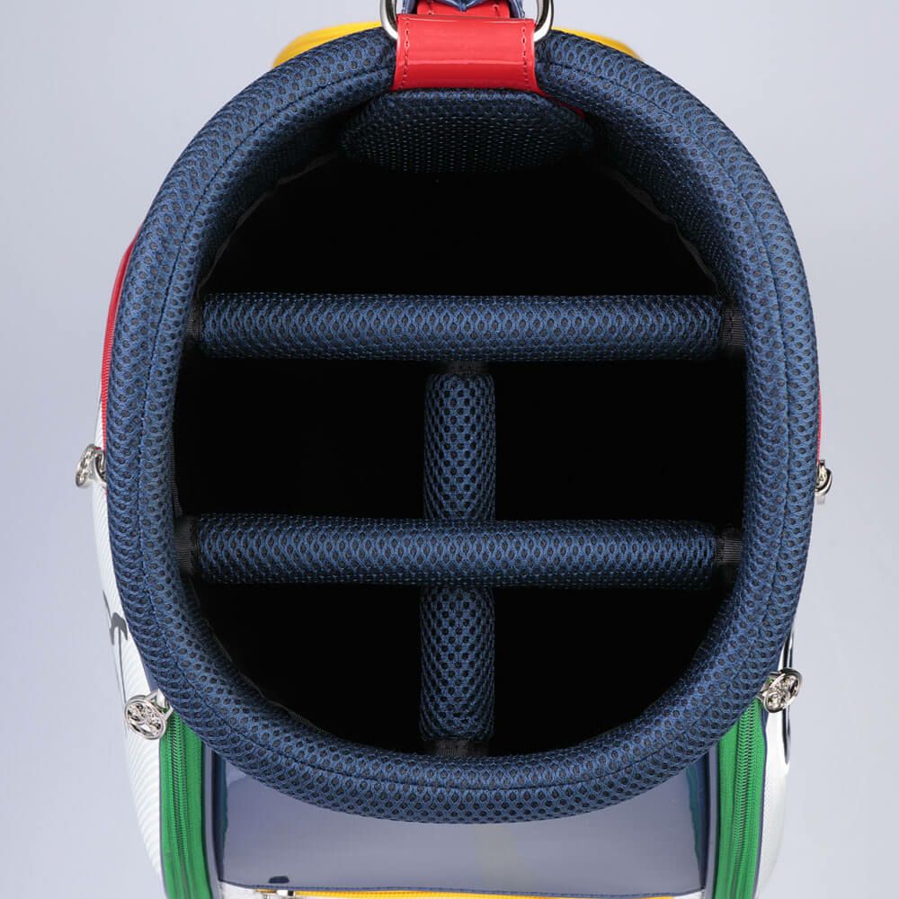 カステルバジャック メンズ ロゴデザイン キャディバッグ CBC036 WH