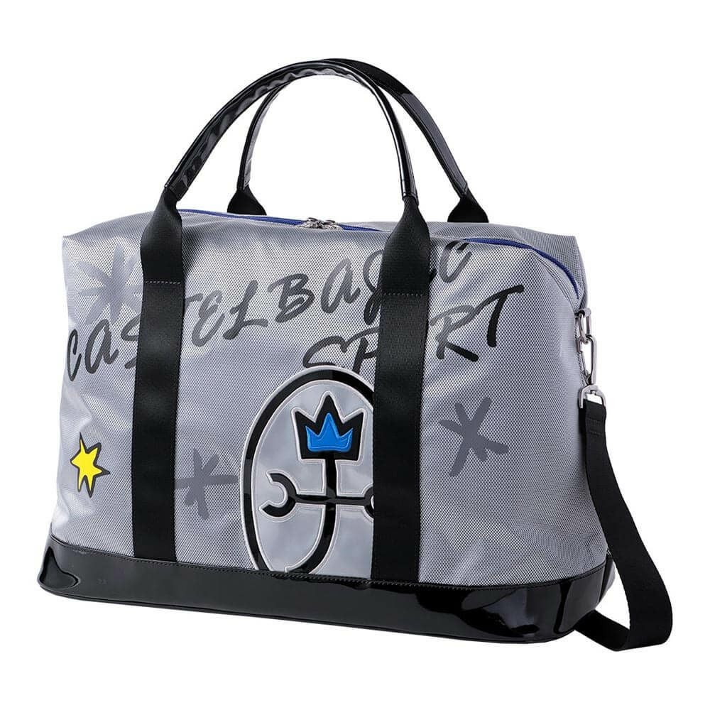 カステルバジャック　メンズ ロゴデザイン ボストンバッグ CBB036 SI シルバー　2025年モデル シルバー