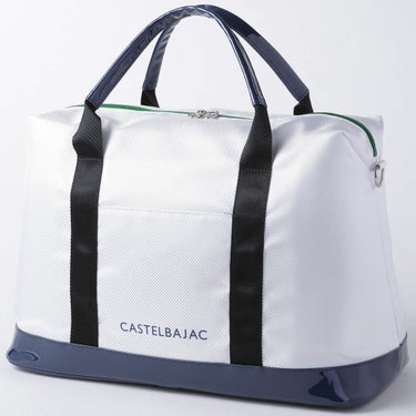 カステルバジャック　メンズ ロゴデザイン ボストンバッグ CBB036 WH ホワイト　2025年モデル ホワイト 詳細2