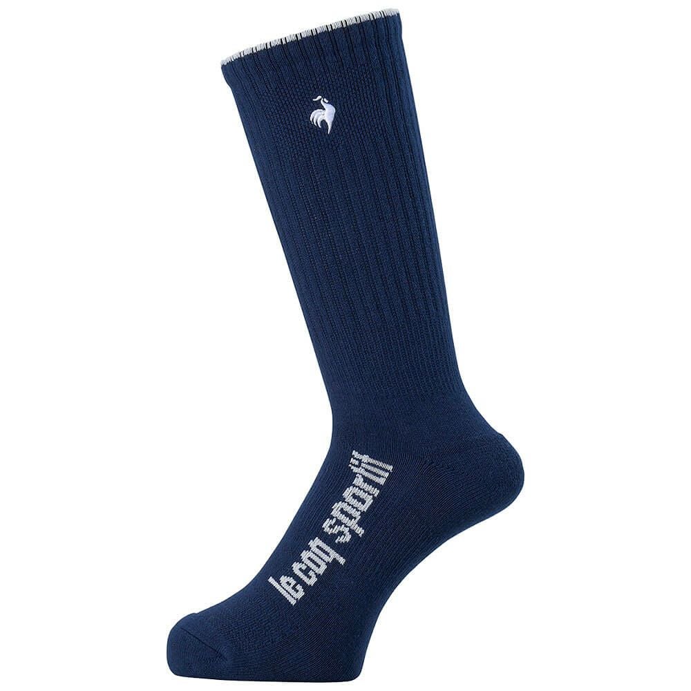 ルコック Le coq sportif　メンズ ロゴデザイン ソックス LG5SSO00M NV00 ネイビー　2025年モデル ネイビー 詳細2