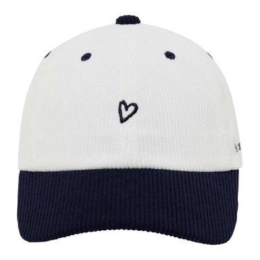 ルコック Le coq sportif　レディース コーデュロイ キャップ LG5FCP03L WH00 ホワイト　2025年モデル ホワイト