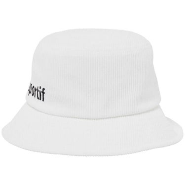 ルコック Le coq sportif　レディース コーデュロイ ハット LG5FCP71L WH00 ホワイト　2025年モデル ホワイト 詳細3