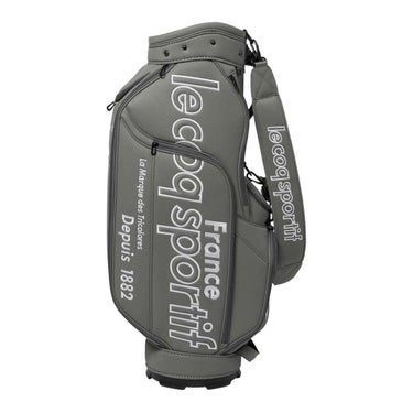 ルコック Le coq sportif　メンズ グラフィックデザイン キャディバッグ LG4FCB02M GY00 グレー　2025年モデル グレー