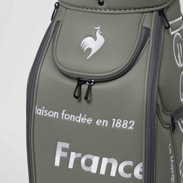 ルコック Le coq sportif　メンズ グラフィックデザイン キャディバッグ LG4FCB02M GY00 グレー　2025年モデル グレー 詳細6